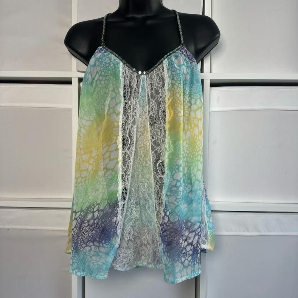 Free People Sequin Lace Cami Top